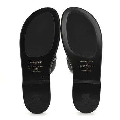 Louis Vuitton LV X YK Taurillon Monogram Mens Waterfront Mules 10 Argent 6 of 10
