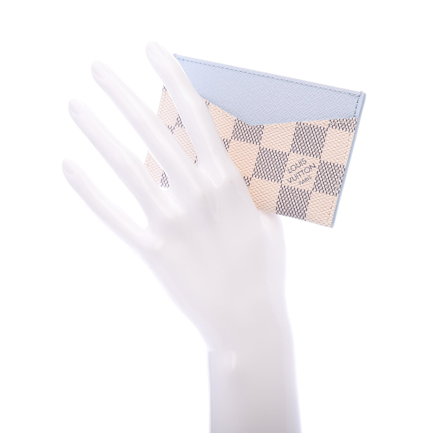 Louis Vuitton Damier Azur Daily Card Holder Olympe Blue 2 of 8