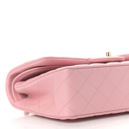 Chanel Caviar Quilted Medium Double Flap Pink 7 of 8