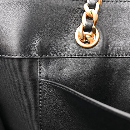 Chanel Calfskin Stitched Large Shopping Tote Black 12 of 16