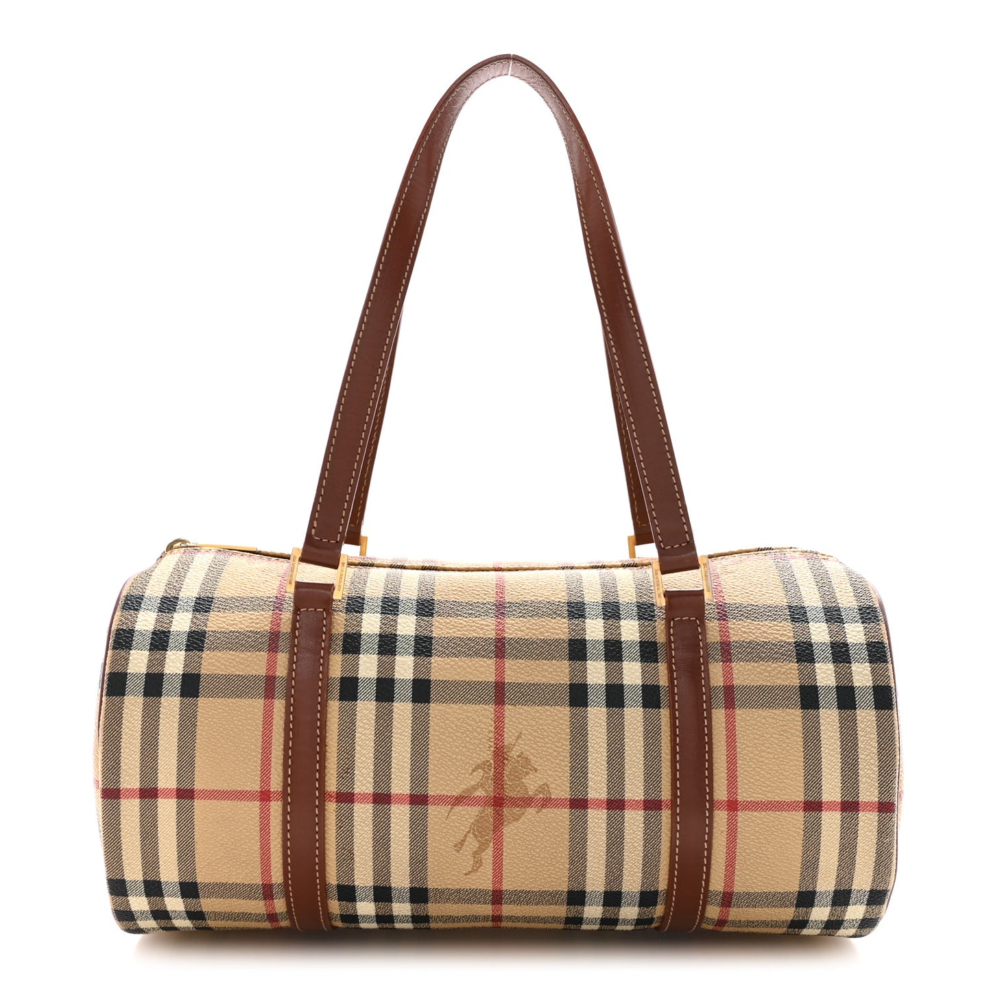 Haymarket Check Barrel Bag Brown