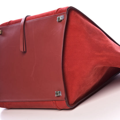 Celine Nubuck Medium Phantom Luggage Red 18 of 20