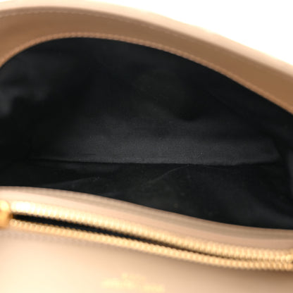Saint Laurent Suede Matelasse Chevron Monogram Medium College Bag Matte Gold 5 of 10