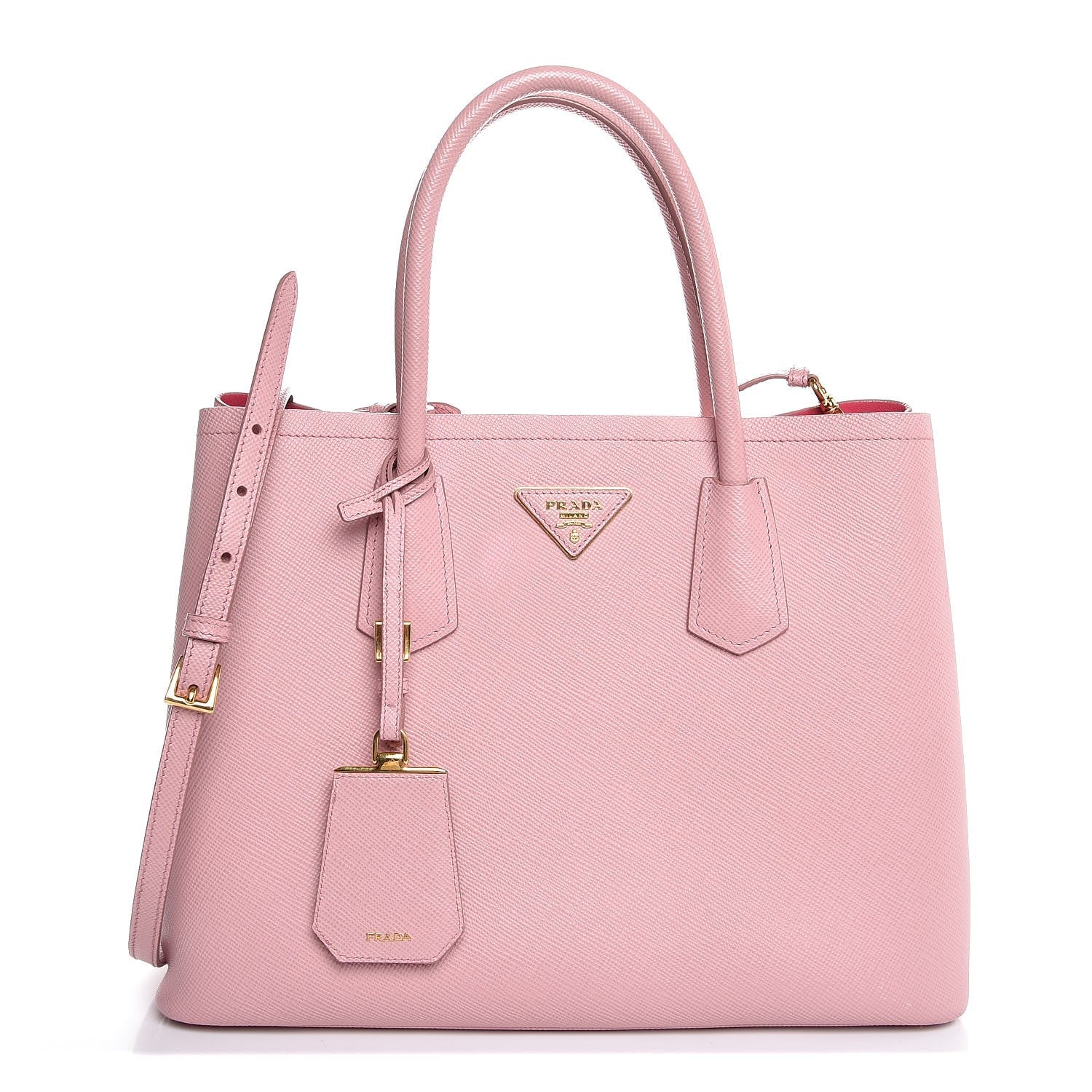 Prada Saffiano Cuir Small Double Bag Pesco 1 of 8
