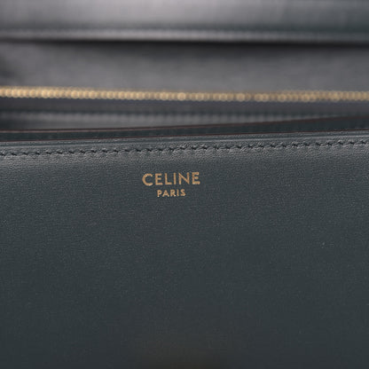 Celine Box Calfskin Medium Classic Box Flap Bag Dark Green 6 of 10