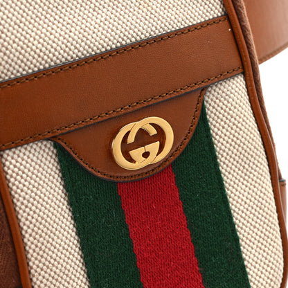 Gucci Vintage Canvas Calfskin Web Belted iPhone Case 90 36 Sand Cuir 11 of 14