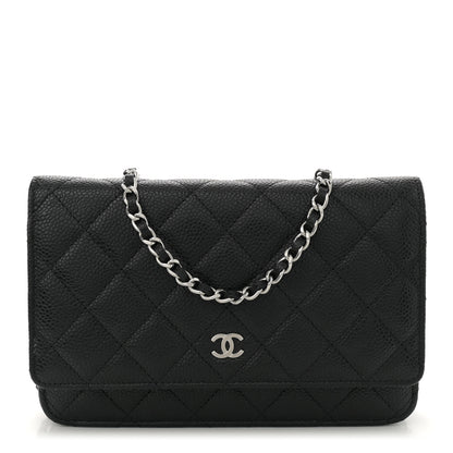 Chanel Caviar Quilted Wallet on Chain WOC Black 1 of 11