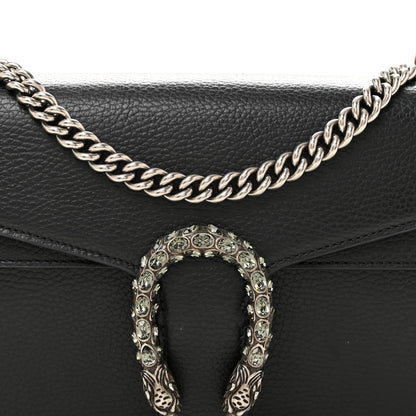 Gucci Pebbled Calfskin Small Dionysus Shoulder Bag Black 8 of 11