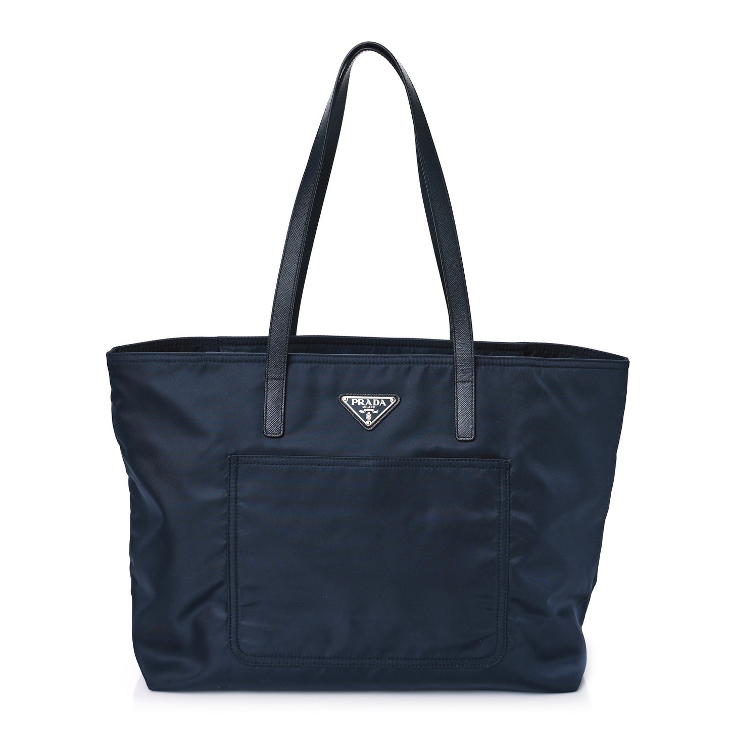 Tessuto Nylon Saffiano Tote Navy