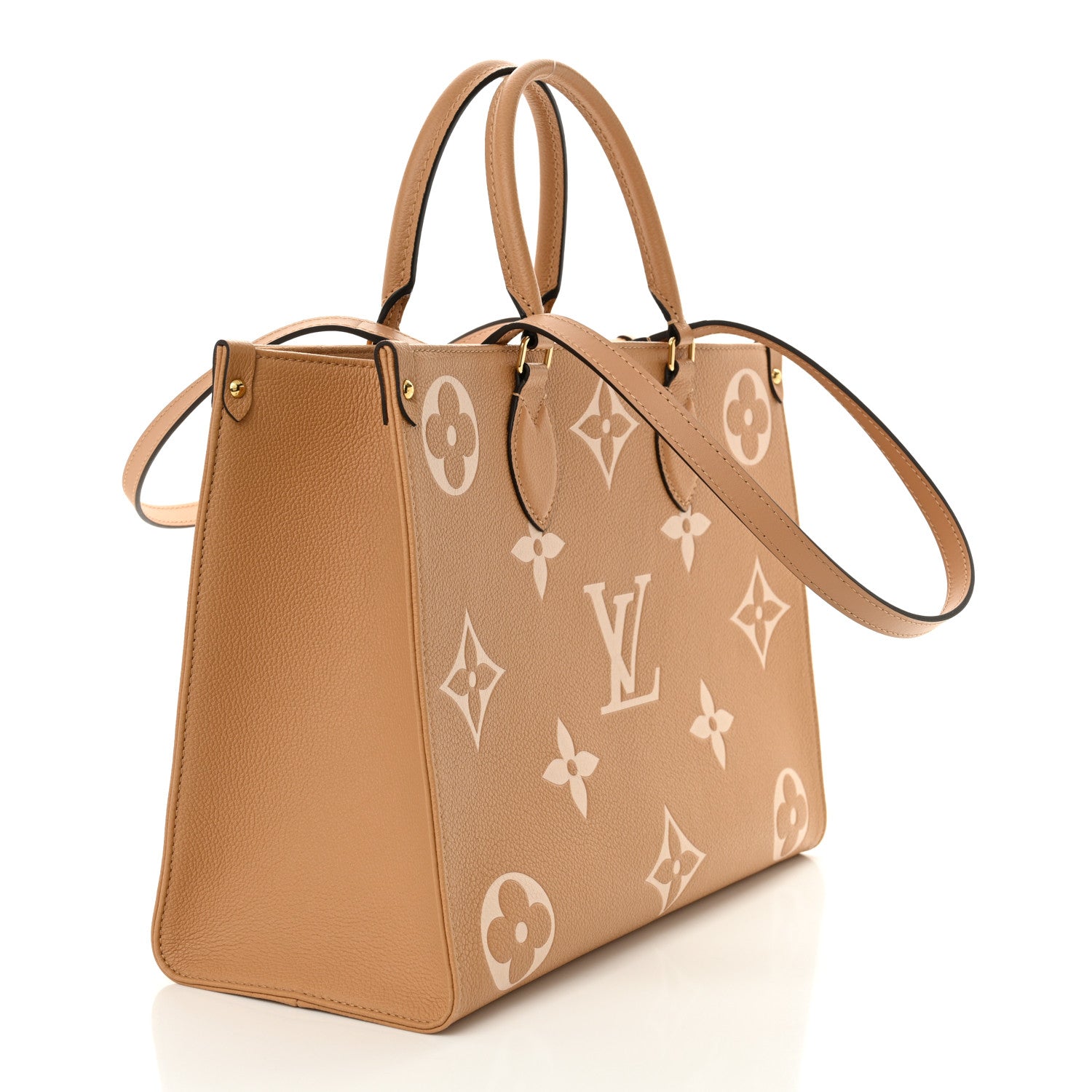 Louis Vuitton Empreinte Monogram Giant Onthego MM Arizona Creme 3 of 9