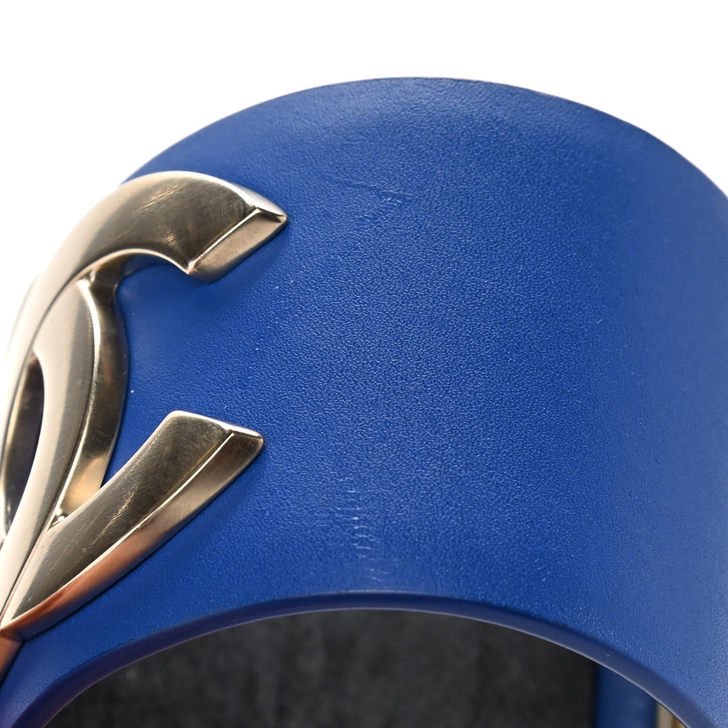 Calfskin CC Wide Cuff S Blue