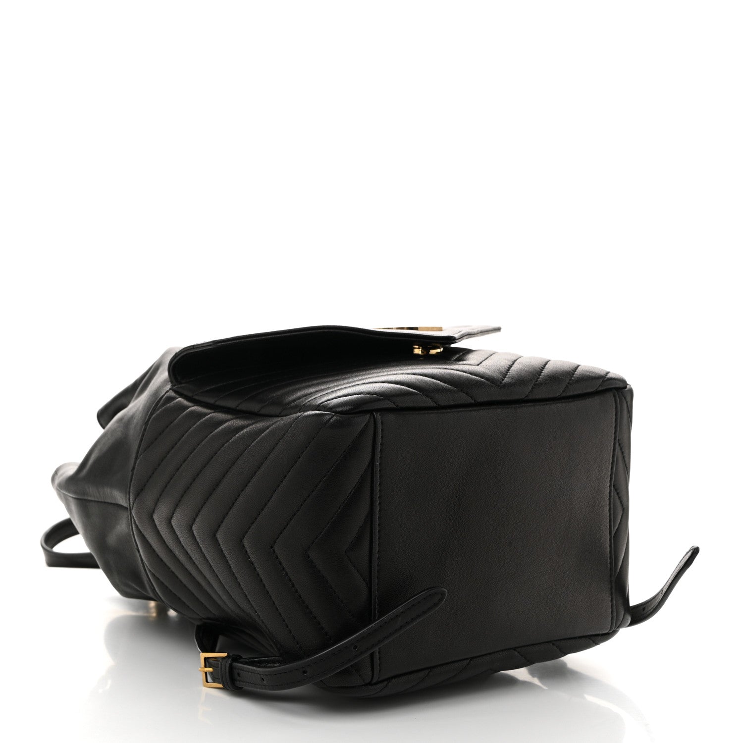 Saint Laurent Lambskin Matelasse Monogram Joe Backpack Black 4 of 10