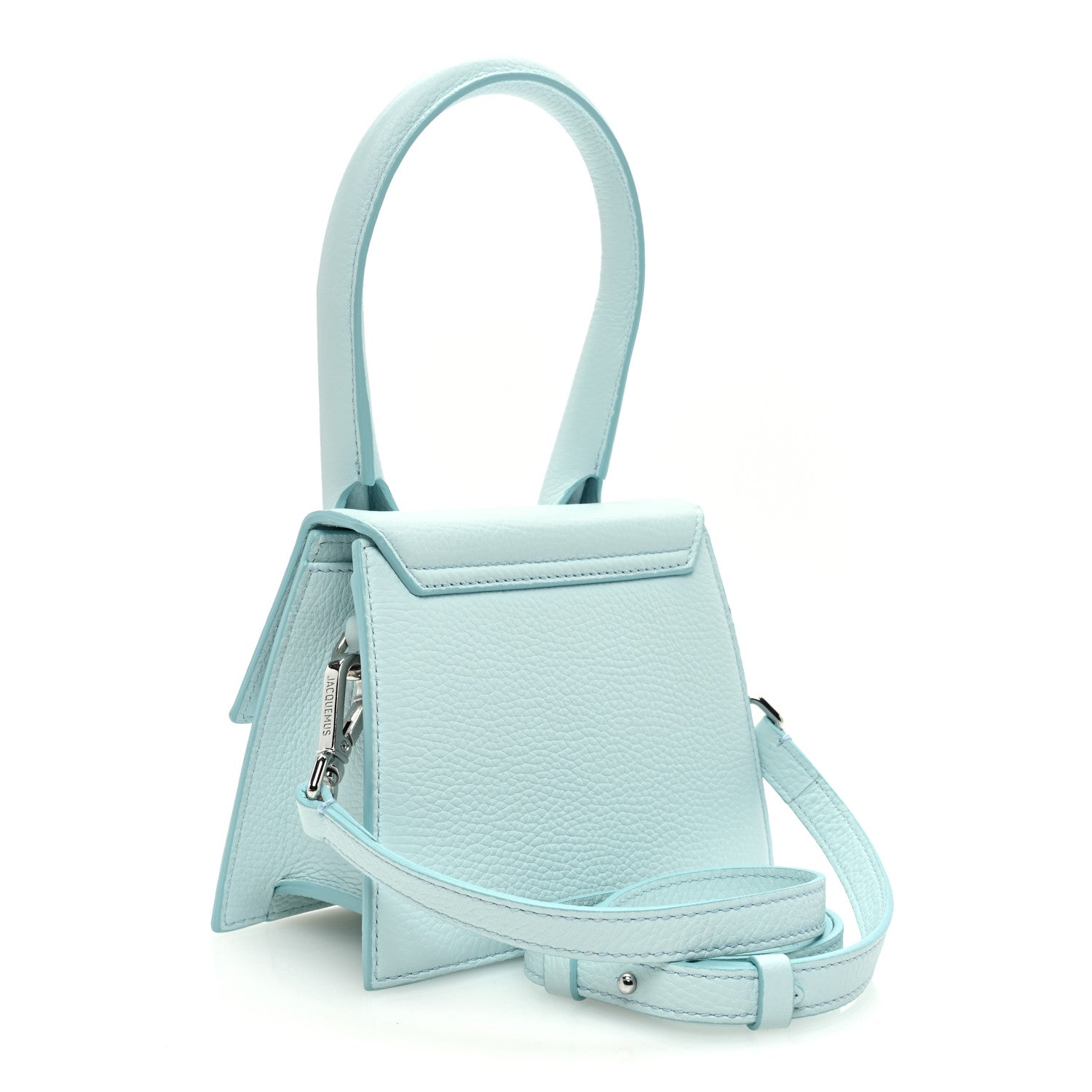 Jacquemus Grained Calfskin Le Chiquito Moyen Light Blue 2 of 10