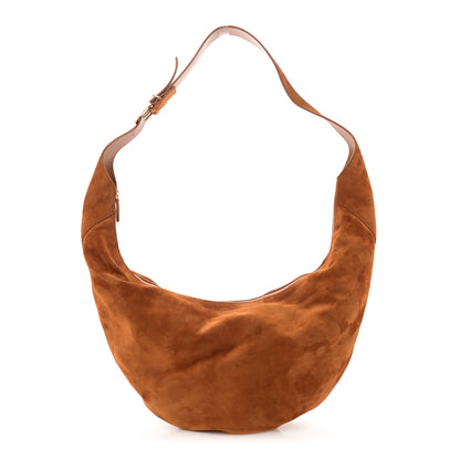Khaite Suede August Hobo Caramel 1 of 9