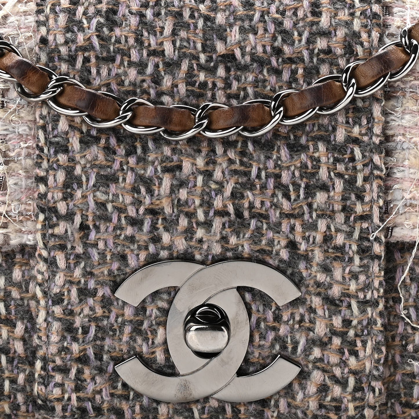 Tweed Small Fantasy Flap Grey