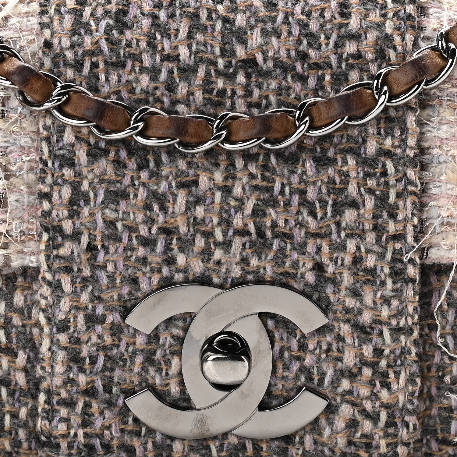 Chanel Tweed Small Fantasy Flap Grey 7 of 12