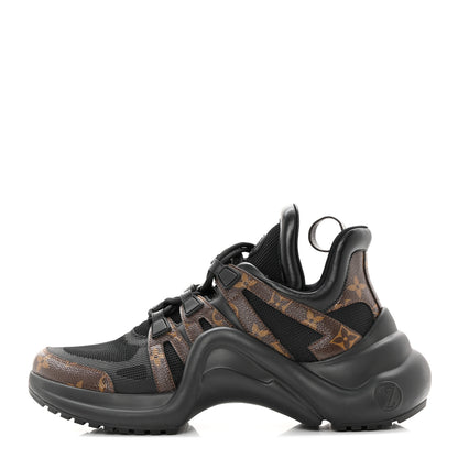 Louis Vuitton Calfskin Patent Monogram LV Archlight Sneakers 41 Black 1 of 9