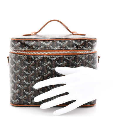Goyard Goyardine Muse Vanity Case Black Gold 2 of 7