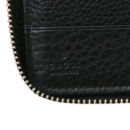 Gucci Pebbled Calfskin Medium Soho Zip Around Wallet Black 6 of 10