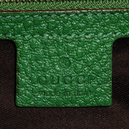 Gucci Leather Half Moon Bamboo Ring Hobo Green 6 of 7