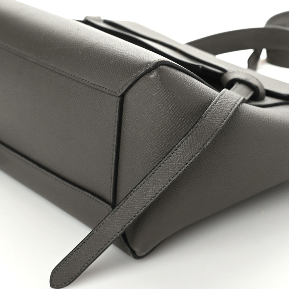 Celine Grained Calfskin Micro Belt Bag Grey 9 of 10