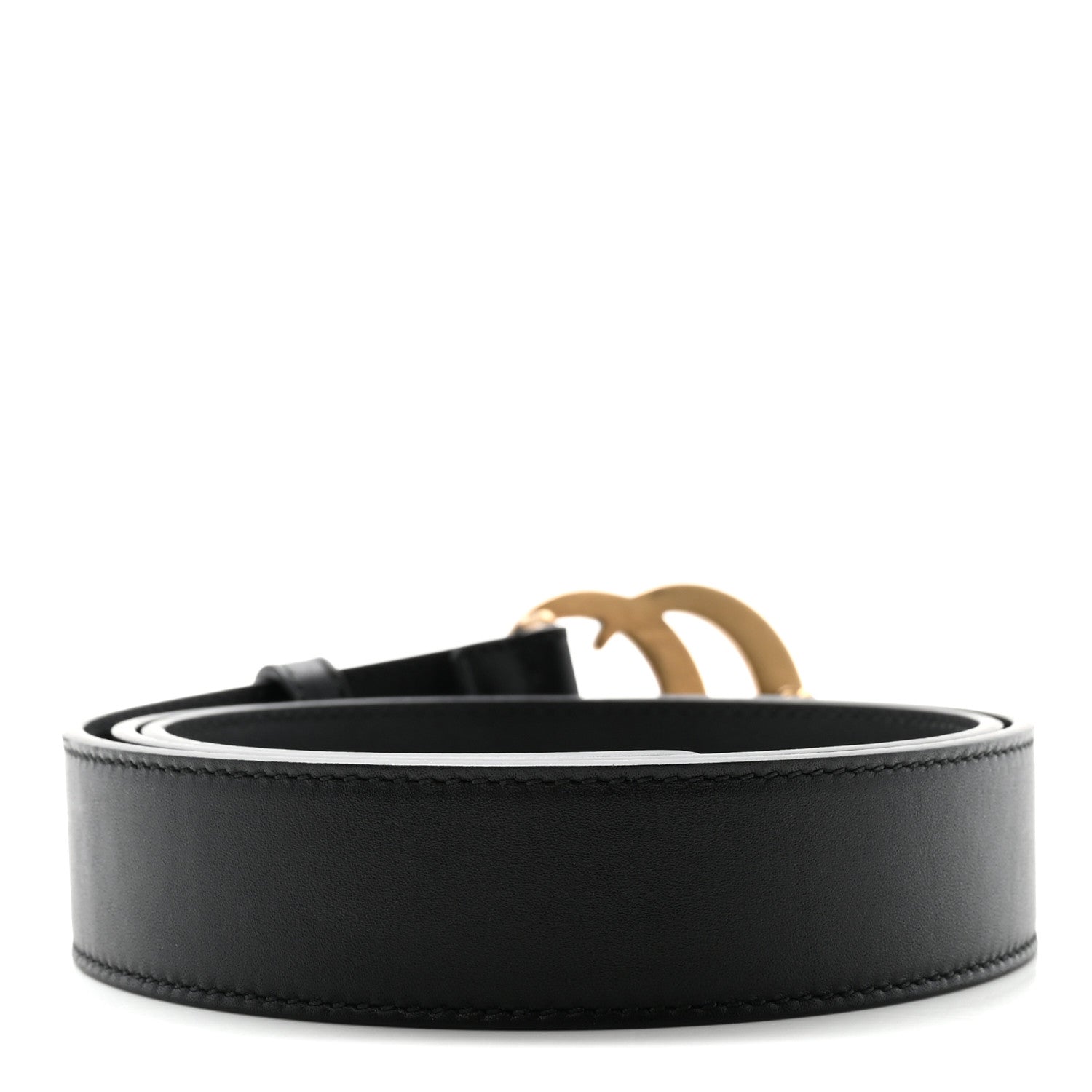 Gucci Calfskin Double G 30mm Belt 85 34 Black 2 of 6