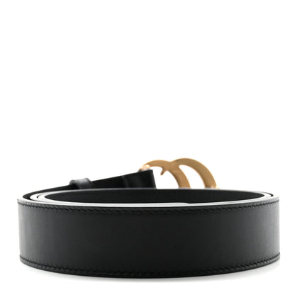 Gucci Calfskin Double G 30mm Belt 85 34 Black 2 of 6
