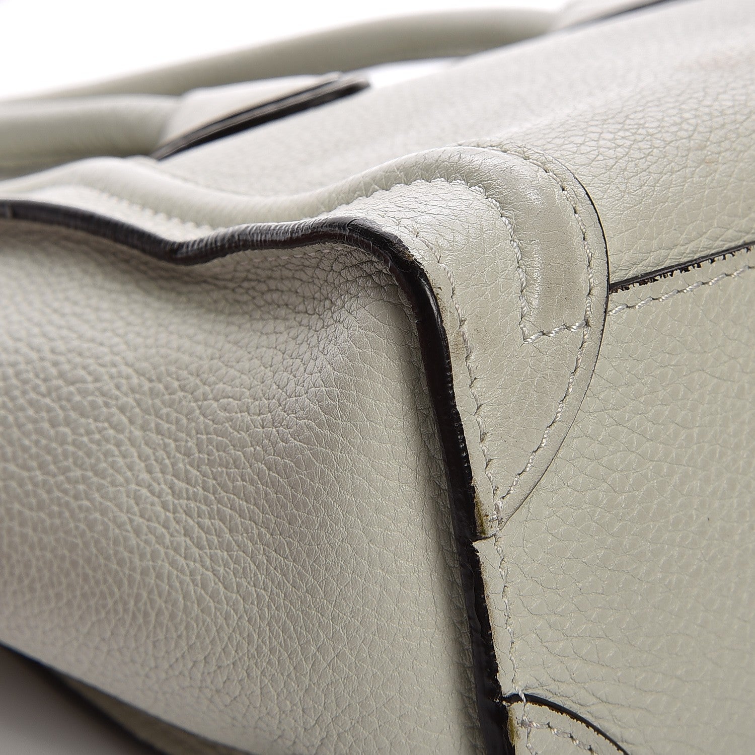 Celine Drummed Calfskin Nano Luggage Lune 13 of 15