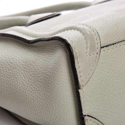 Celine Drummed Calfskin Nano Luggage Lune 13 of 15