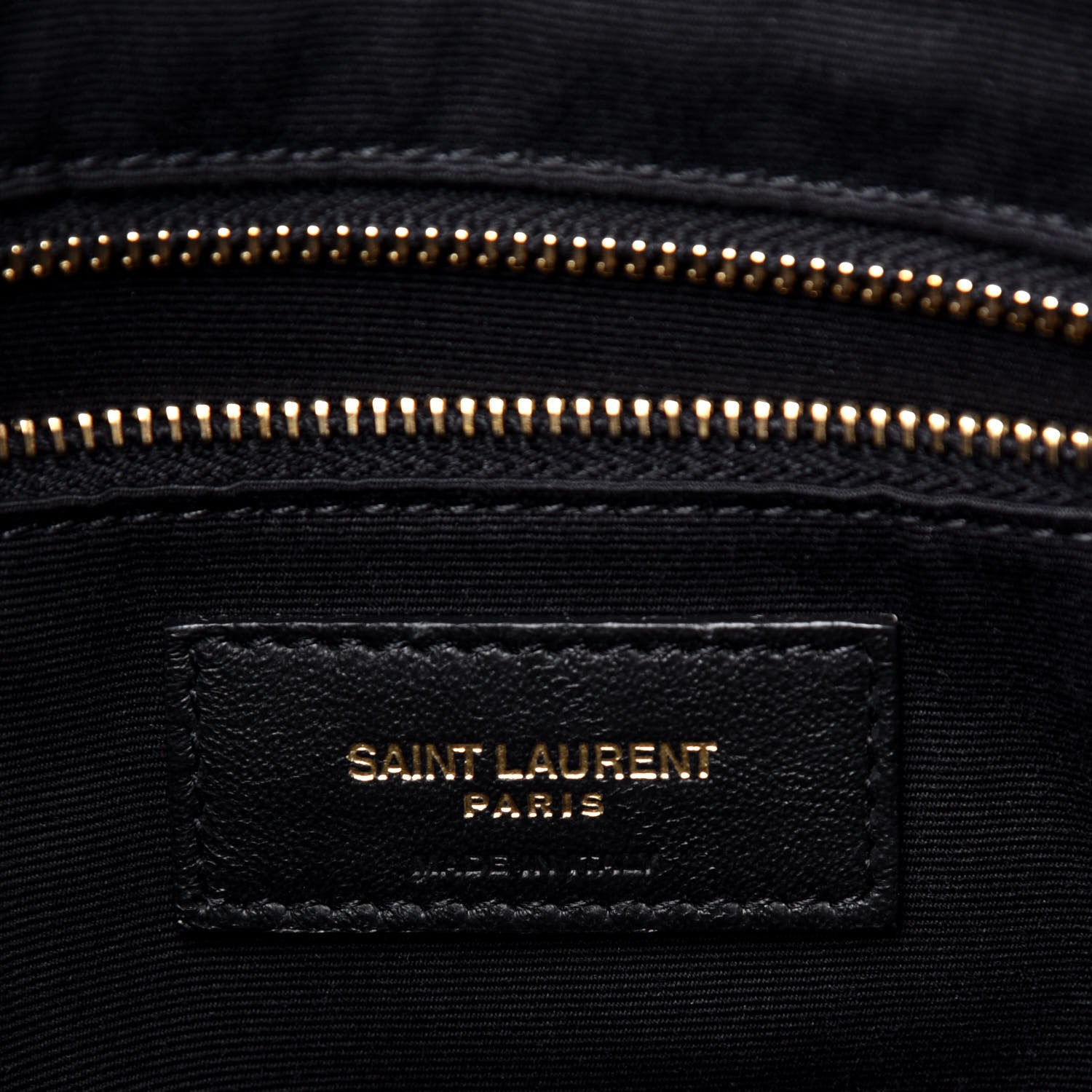 Saint Laurent Grain De Poudre Matelasse Chevron Medium Tribeca Shopping Bag Black 6 of 9