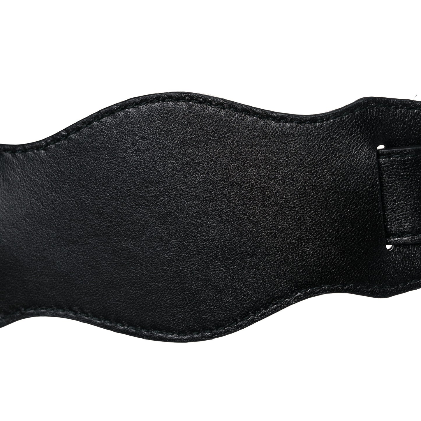 Chevre Gold Metallic Edge Hardware Mini City Black