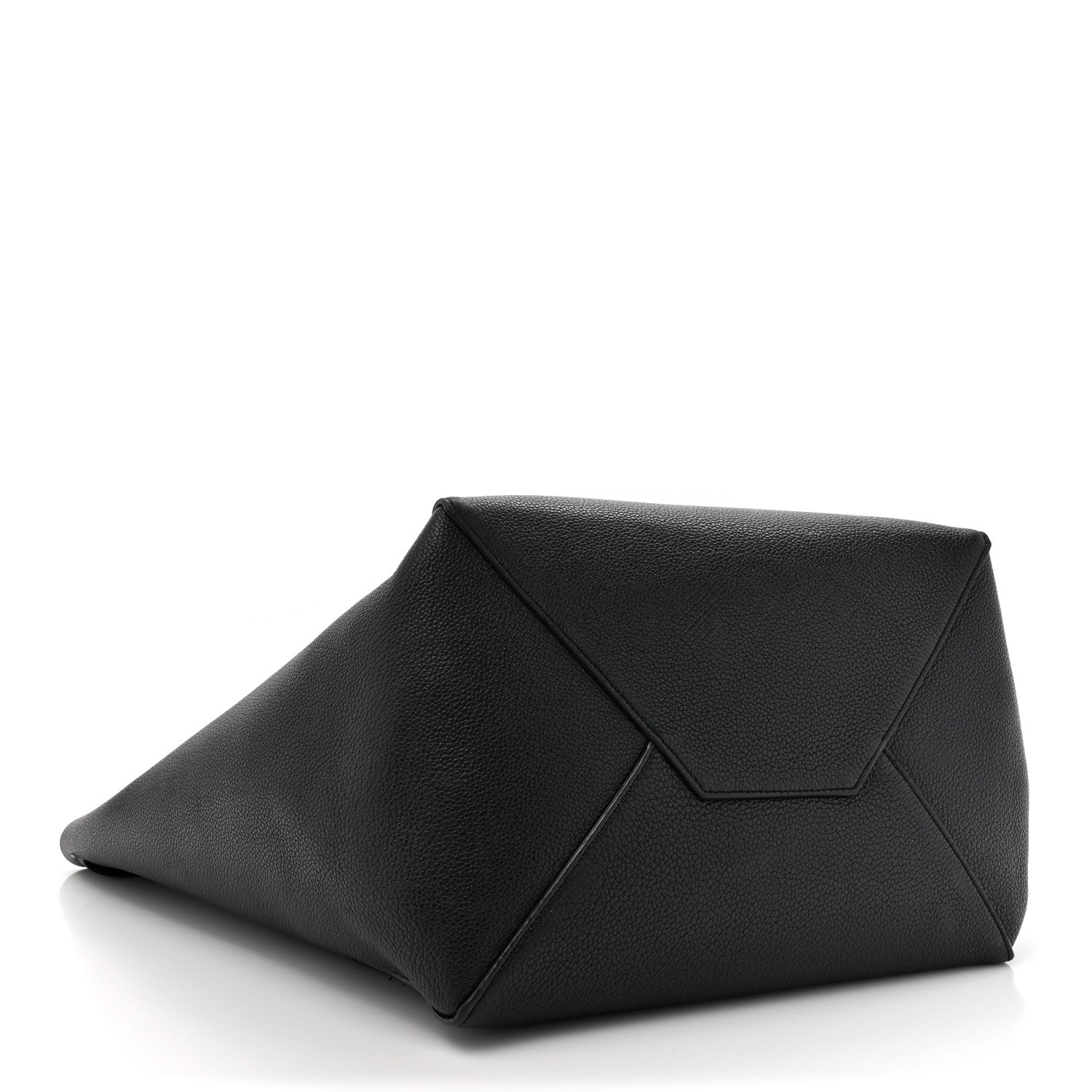 Celine Soft Grained Calfskin Small Belt Cabas Phantom Black 4 of 15