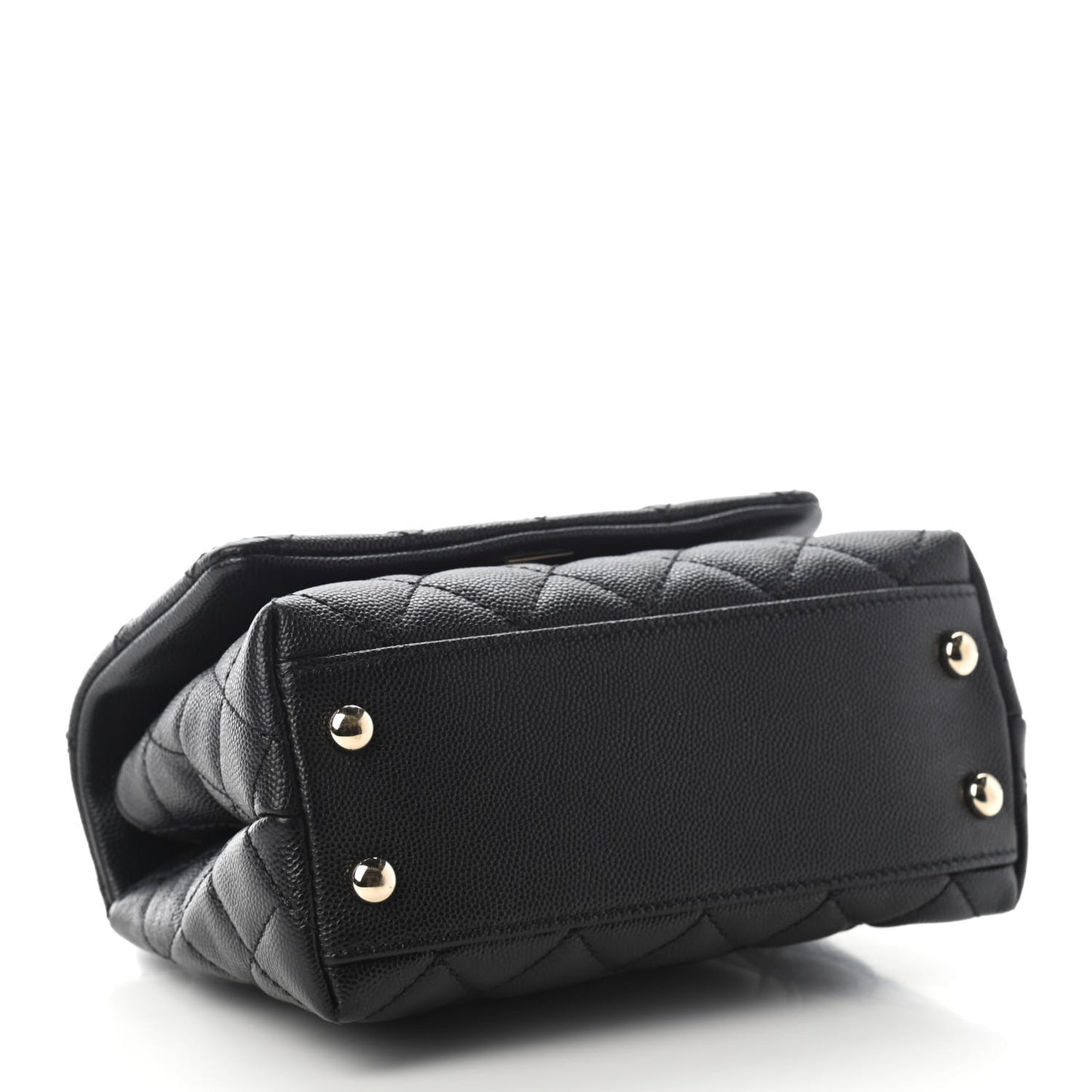 Caviar Quilted Extra Mini Coco Handle Flap Black