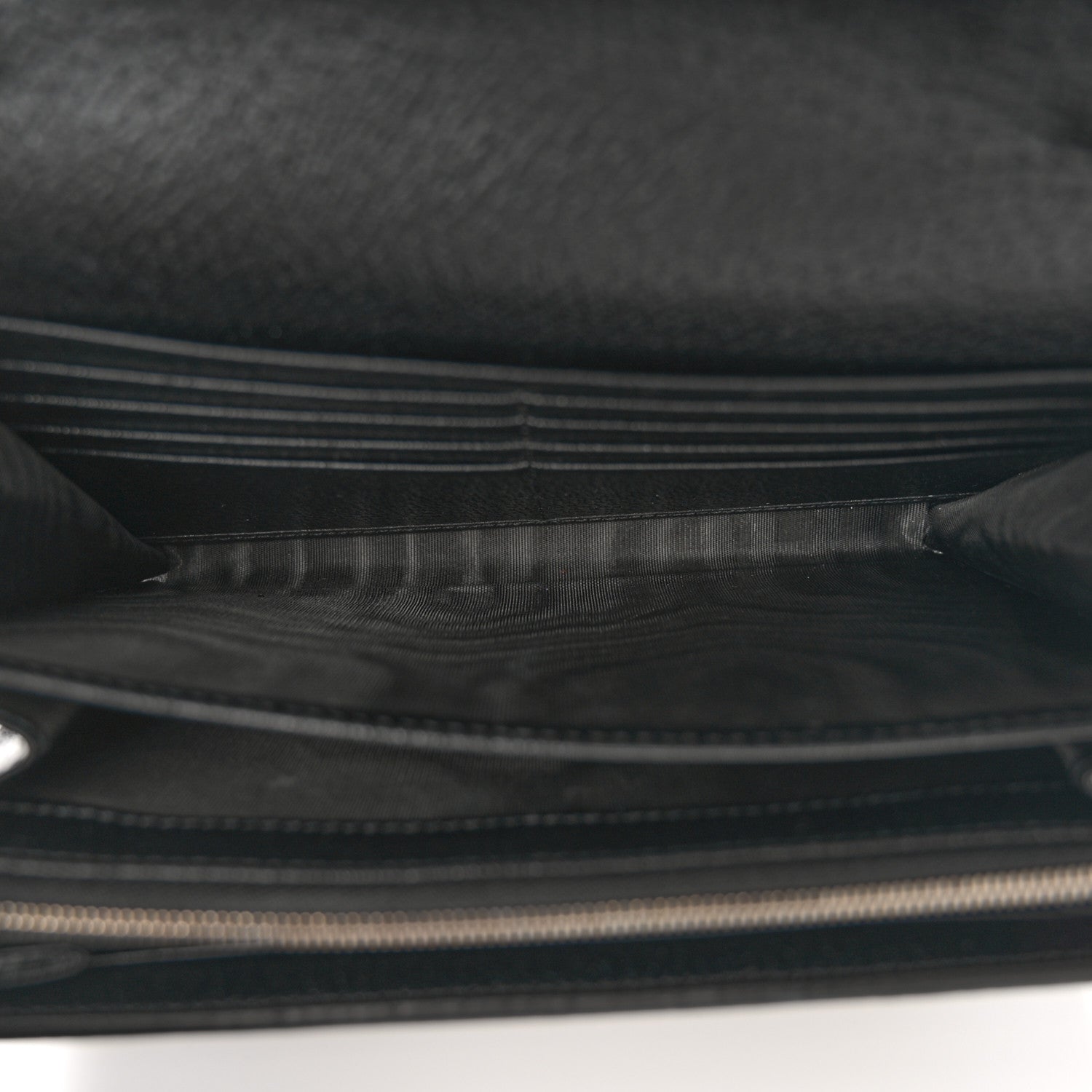 Gucci Jacquard Black Denim GG Monogram Mini Dionysus Chain Wallet Black Ivory 5 of 9