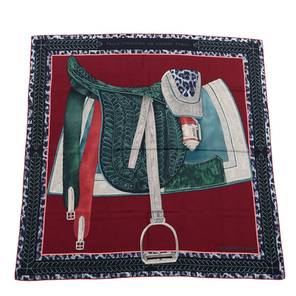Hermes Cashmere Silk Selle d'Officier En Grande Tenue Shawl 140 1 of 4