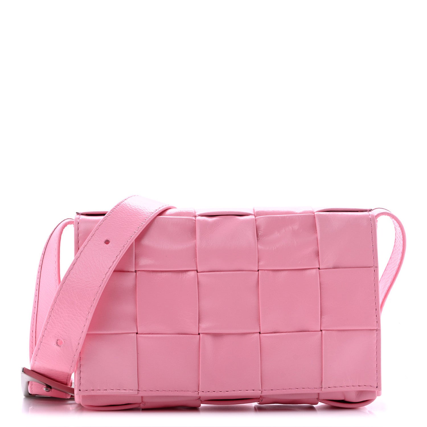 Bottega Veneta Paper Calfskin Maxi Intreccio Small Cassette Crossbody Bag Ribbon 1 of 13
