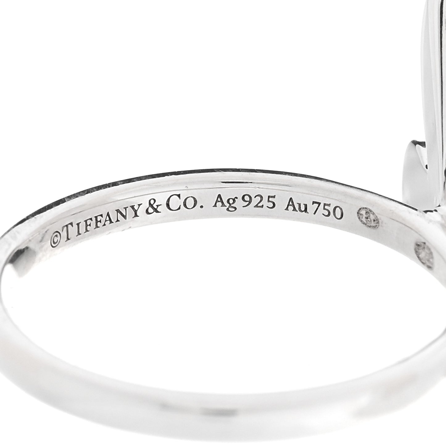 Sterling Silver 18K Rose Gold Return to Tiffany Love Bugs Butterfly Ring 49 5
