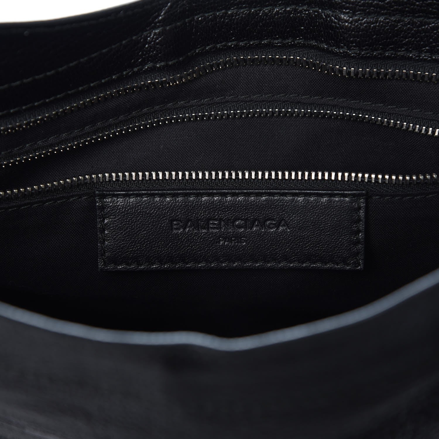 Balenciaga Chevre Silver Metallic Edge Hardware City Black 6 of 7