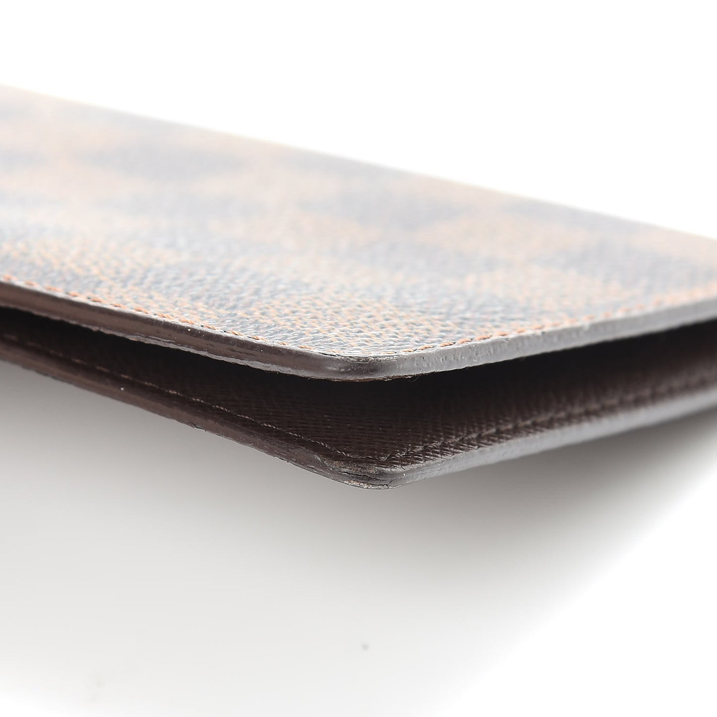 Damier Ebene Checkbook Cover Wallet