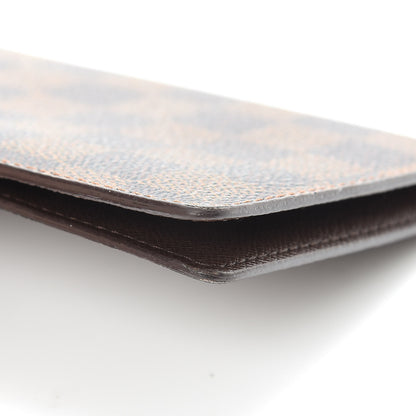 Louis Vuitton Damier Ebene Checkbook Cover Wallet 10 of 11