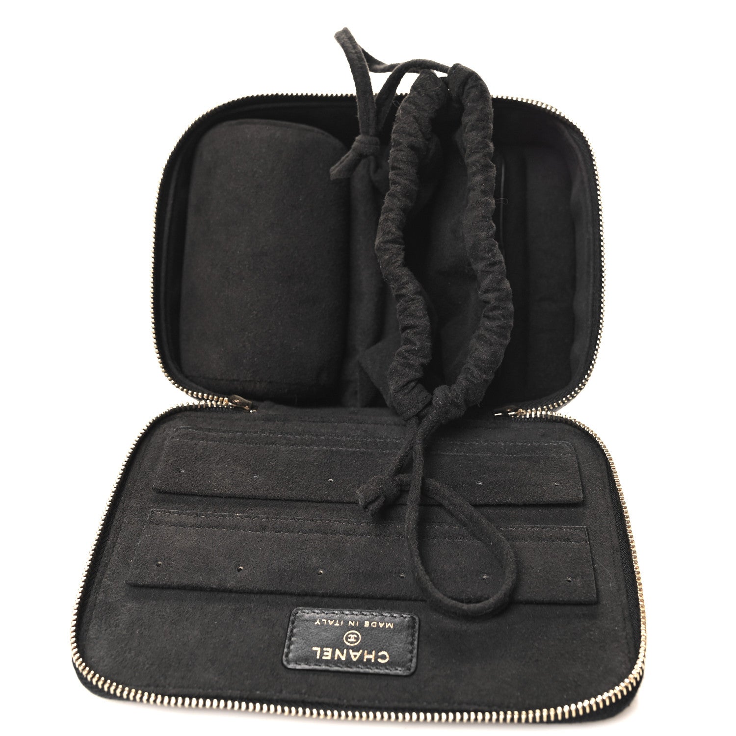 Chanel Caviar Quilted Jewelry Box Black 6 of 8