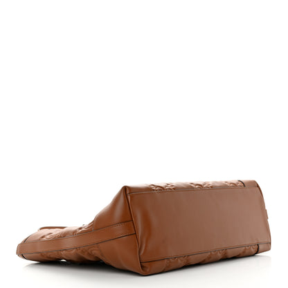 Gucci Calfskin GG Matelasse Medium Ophidia Shopping Bag Peanut Brown 4 of 14
