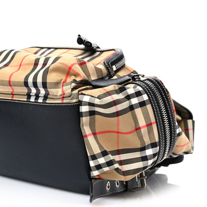 Burberry Canvas Vintage Check Medium Rucksack Backpack Antique Yellow 11 of 11