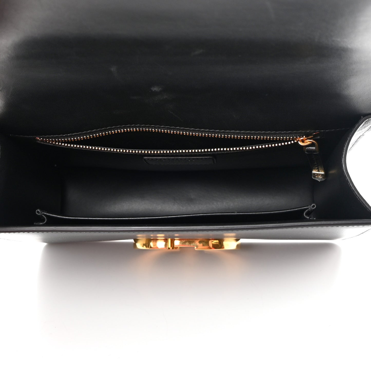 Smooth Calfskin 30 Montaigne Flap Bag Black