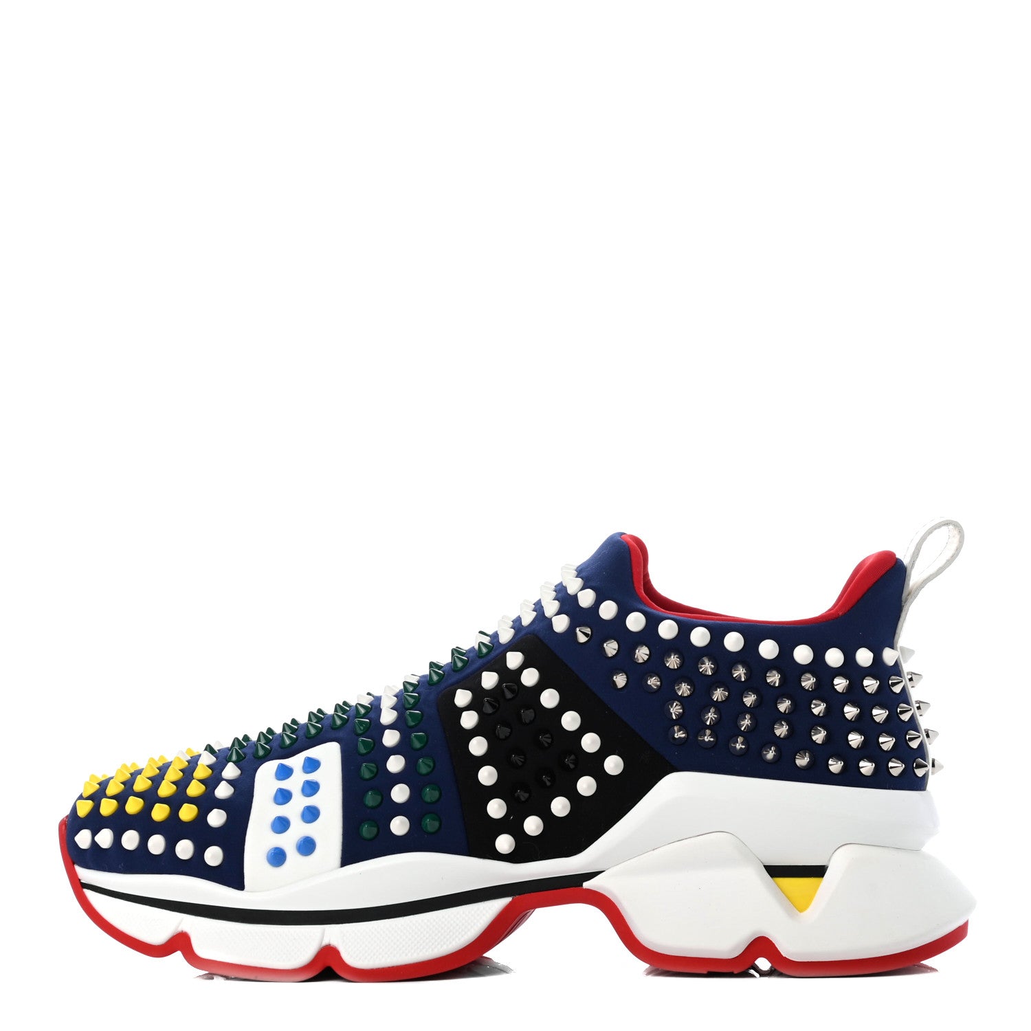Christian Louboutin Neoprene Mens Funfor Run Flat Sneakers 43 Version Multi 1 of 8