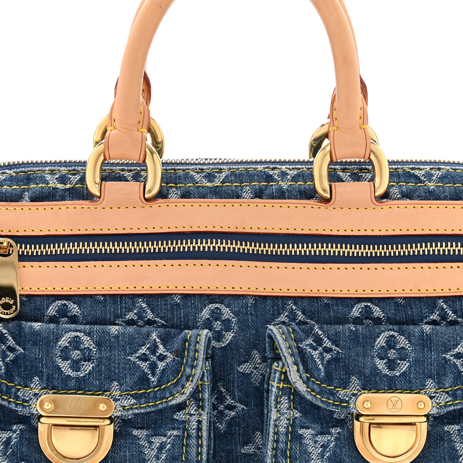Louis Vuitton Monogram Denim Neo Speedy Blue 7 of 13