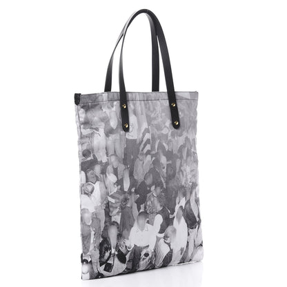 Burberry Nylon London Montage Print Flat Tote Bag Black 3 of 9