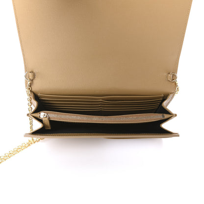 Saint Laurent Calfskin Belle de Jour Chain Clutch Beige 5 of 12