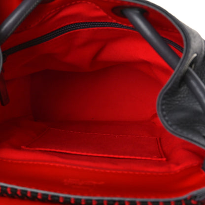 Christian Louboutin Calfskin Spiked Small Explorafunk Backpack Charbon 4 of 7