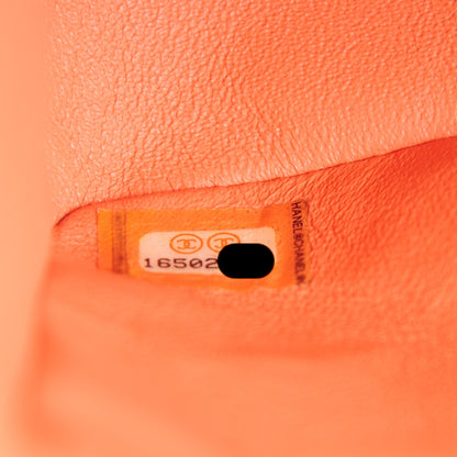 Chanel Lambskin Quilted Jumbo Double Flap Light Orange 8 of 9